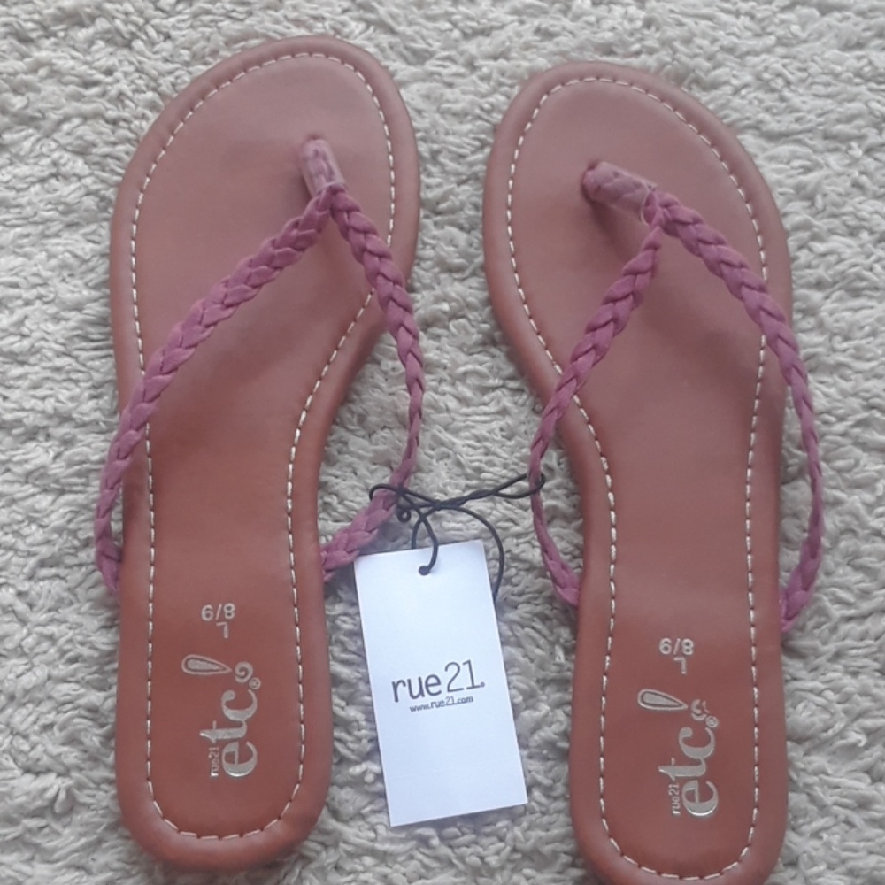Never worn flip flops.